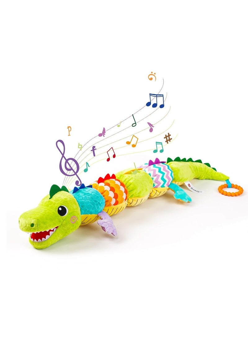 Baby toys 0-6 months Infant Musical Stuffed Animal Toys Soft Sensory with Crinkle and Rattles Tummy Time - Image 1
