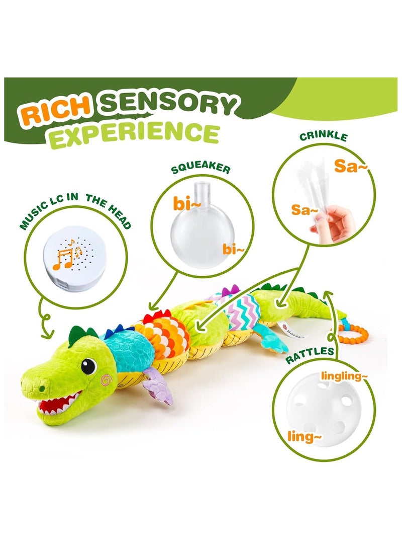Baby toys 0-6 months Infant Musical Stuffed Animal Toys Soft Sensory with Crinkle and Rattles Tummy Time - Image 4