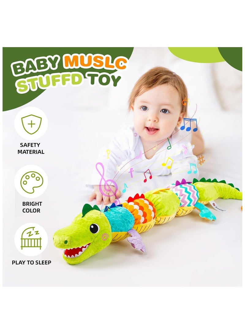 Baby toys 0-6 months Infant Musical Stuffed Animal Toys Soft Sensory with Crinkle and Rattles Tummy Time - Image 2