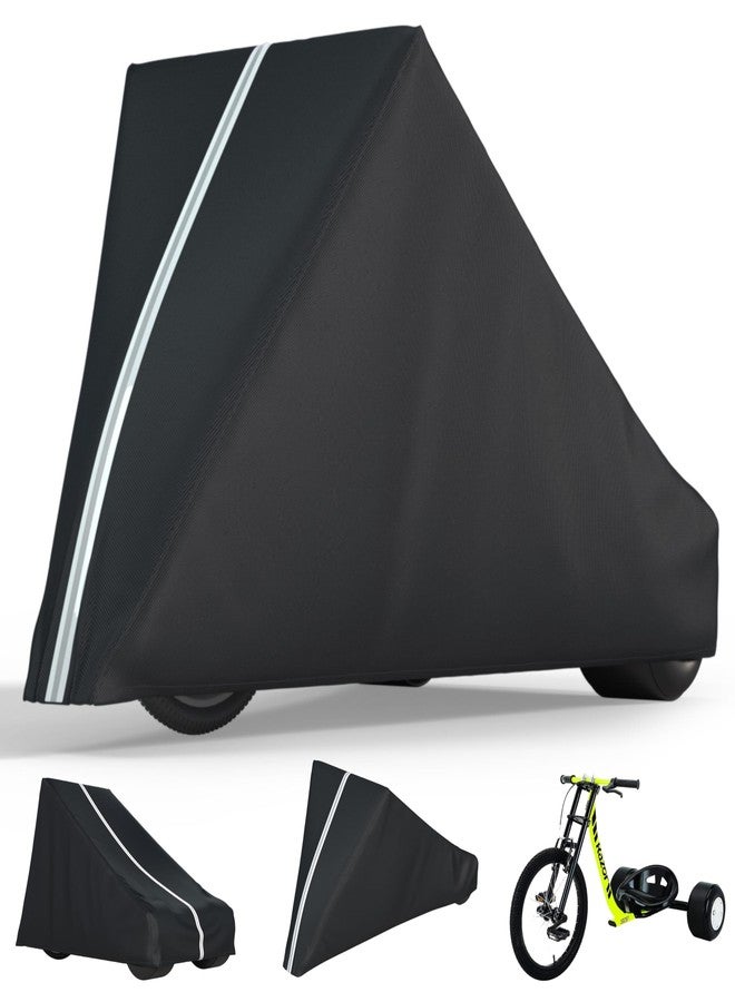 JIAHOO Drift Trike Cover, Fits Razor DXT Drift Trike, Dimensions 60L × 32W × 30H In, Made From 600D High-Strength Silver-Coated Waterproof Oxford Fabric, Dustproof and Waterproof, Includes Storage Bag - Image 1