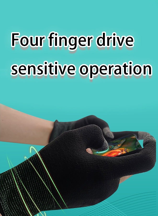 1 Pair Of esports Gaming Gloves, Ultra-Thin Mobile Gaming Gloves, Sweat Resistant Mobile Phone Finger Covers, Touch creen Without Delay  - Image 5