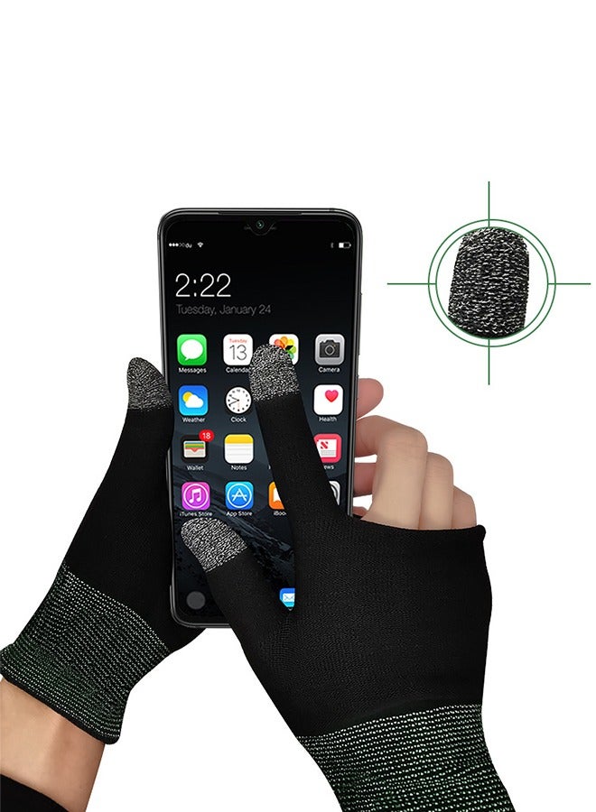1 Pair Of esports Gaming Gloves, Ultra-Thin Mobile Gaming Gloves, Sweat Resistant Mobile Phone Finger Covers, Touch creen Without Delay  - Image 4