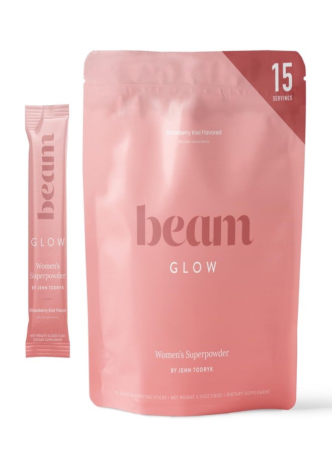 Beam Glow, Hormone Balance for Women, Thyroid Support for Women, Natural Hormone Support Powder with Selenium and Bromelain, PMS Relief, Energy, Hair Skin & Nails, Vegan, No Sugar, 15 Servings - Image 1