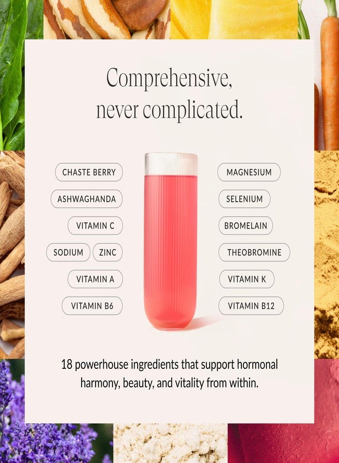 Beam Glow, Hormone Balance for Women, Thyroid Support for Women, Natural Hormone Support Powder with Selenium and Bromelain, PMS Relief, Energy, Hair Skin & Nails, Vegan, No Sugar, 15 Servings - Image 3
