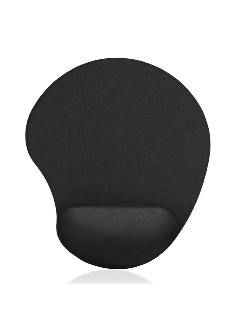 Terabyte Mouse Pad with Gel Wrist Rest Support, Comfortable Mouse Pad for Computer, Laptop, Home, Office & Travel  Black - Image 2