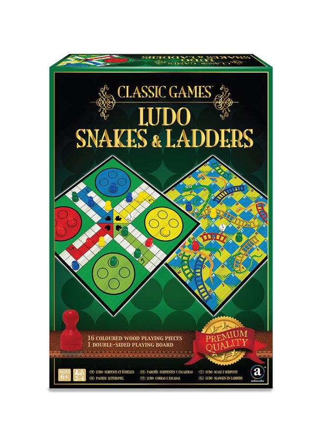 Ambassador Classic Games – Ludo, Snakes & Ladders - Image 1