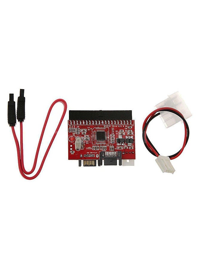 Generic - IDE to SATA SATA to IDE ATA ATAPI Serial HDD Hard Driver Disk Mutual Converter Adapter W/ Cable - Image 1