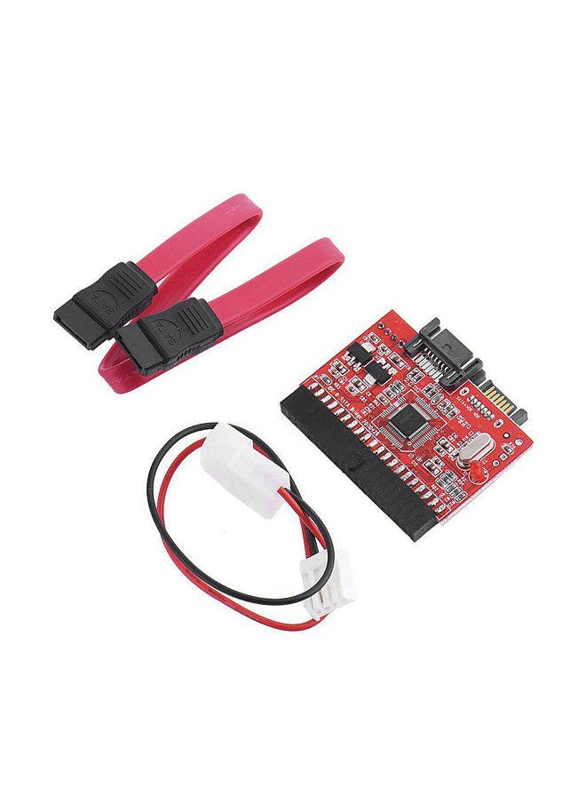 Generic - IDE to SATA SATA to IDE ATA ATAPI Serial HDD Hard Driver Disk Mutual Converter Adapter W/ Cable - Image 1