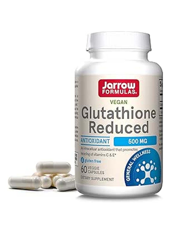 جارو فورملاز جلوتاثيون نباتي صرف مختزل، 500 ملجم، 60 كبسولة نباتية