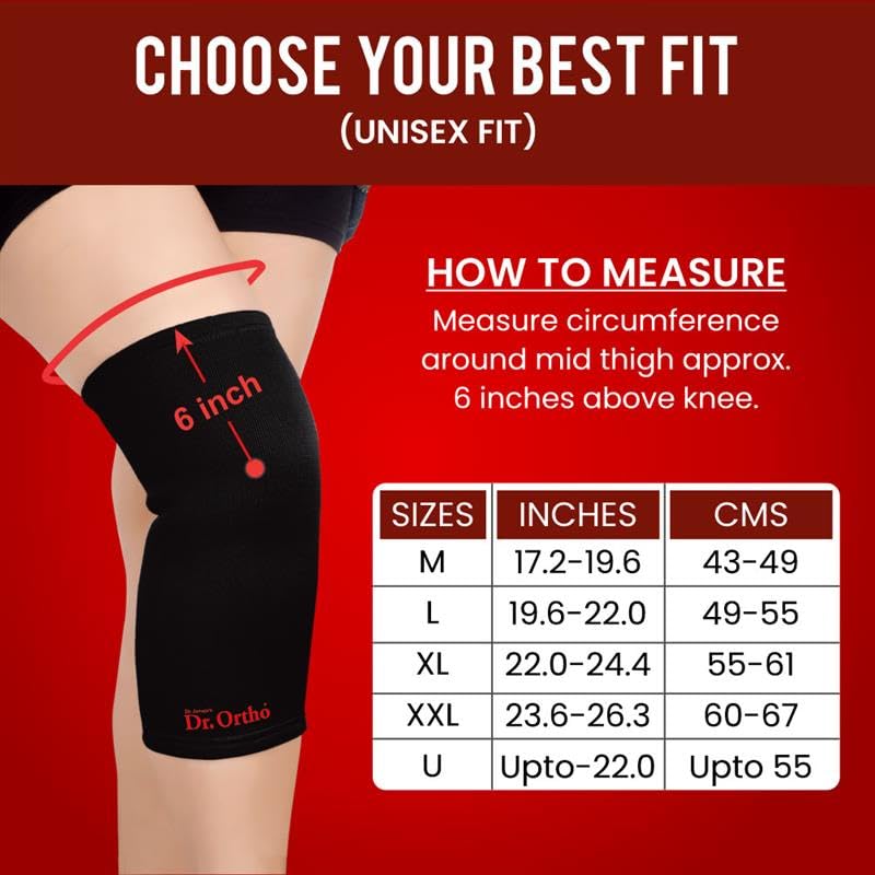 Dr. Ortho Dr.Ortho Knee Cap, Knee Support, Knee Guard Brace for Men and Women | Size - XXL - Image 5