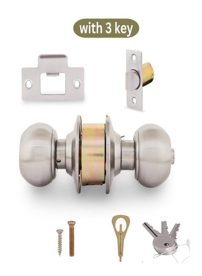 VESPERPRO AAI-JEE Cylindrical Lock | with 3 Key |Steel Antique Brass Finish | for Internal Wooden Door | Left/Right Handed & Inside/Outside Opening Pack of 1 - Image 2