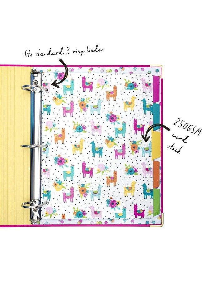 Pukka Pad Carpe Diem 5 Reversible Dividers 1 Pack Of 5 Tab Set 3Ring Binder Compatible 8 ½ X 11 In. Multicolor  - Image 5