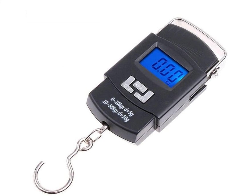 SENVIL Fishing Hook Digital Scale – Portable Lcd Pocket Hanging Weighing Scale 10G–50Kg, Compact Handheld Weight Tool, Travel Luggage Scale, Multi-Purpose Digital Hanging Pocket Scale - Image 1