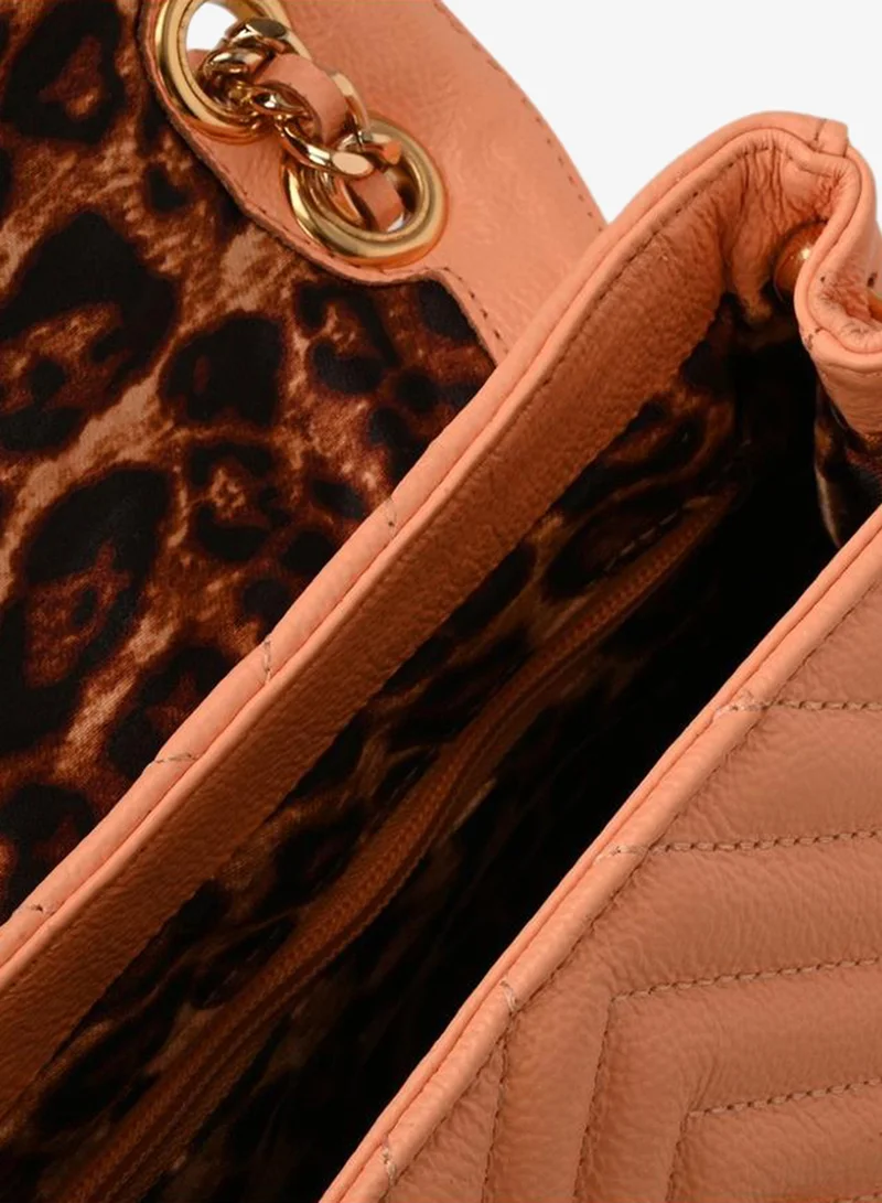 Carmen Steffens  Quilted Bag Chain Peach for Women | Best Price UAE