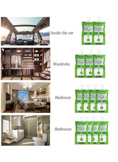 TYCOM Hanging Anti Mold Dehumidfier Deodorizing Moisture Proof Desiccant Absorber Bag and Odor Eliminator Hanging Bags to Rid Damp in Closet Cars Bathroom Wardrobes Basement Gym Bag Humidity Bags 24pcs  - Image 4