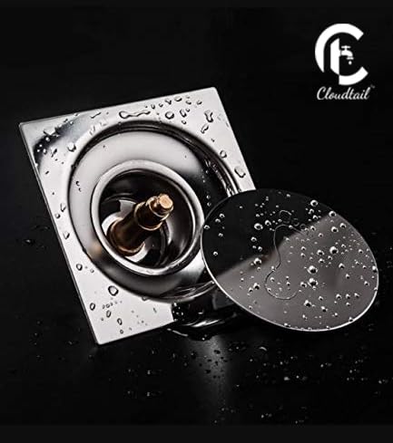 Cloudtail Cloudtail Pop Up Floor StrainerJaliDrainer Trap5 InchFull ThreadWaste CouplingAnti Cockroach FoulIdeal For FloorKitchenSinkBathroomWash BasinMaterial BrassColor SilverSet Of 1  - Image 2