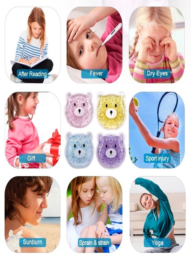 coldchill Boo Boo Hot Cold Ice Packs for Pain Relief, Lunch Bags Ice Packs, Reusable Gel Ice Pack for Kids Injuries, Fever, Wisdom Teeth, Tired Eyes, Headaches (4 Bear Gel Ice Packs - Image 5