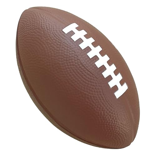 LMC Products Foam Football - 7" Easy Grip Small Footballs for Kids - Youth Size Quality Soft Foam Toddler Ball (Brown) - Image 1
