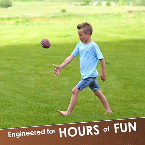 LMC Products Foam Football - 7" Easy Grip Small Footballs for Kids - Youth Size Quality Soft Foam Toddler Ball (Brown) - Image 5