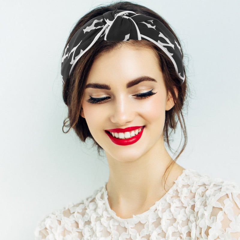2pcs Knotted Hair Hoop For Women Wide Headbands For Washing Face Cute Fashion Wrap Yoga Hair Band Non- Spa Headband - Image 5