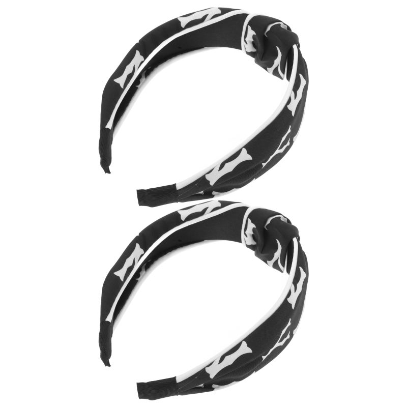 2pcs Knotted Hair Hoop For Women Wide Headbands For Washing Face Cute Fashion Wrap Yoga Hair Band Non- Spa Headband - Image 1