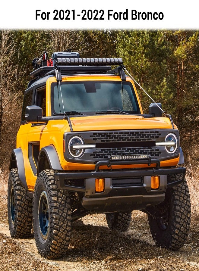 حامل طفاية حريق Hoolcar Roll Bar، حزام تثبيت قابل للتعديل لوزن 2.5-3 رطل، مناسب لسيارة فورد برونكو 2021-2022، أسود، قطعة واحدة - Image 5