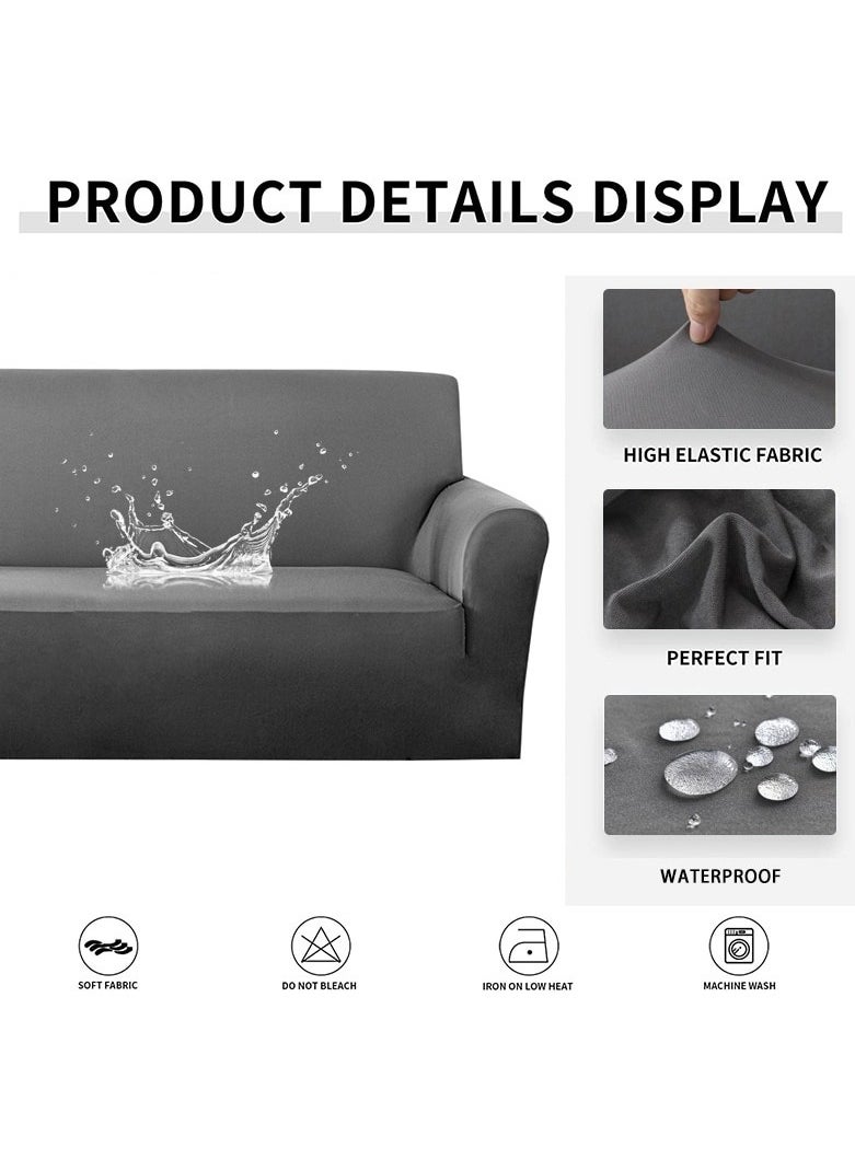 EVORY HOME Sofa Cover Waterproof 4-Pieces Set of 7-Seater (3+2+1+1) Water Resistant Furniture Protector  - Image 2