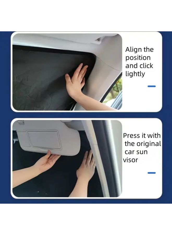 Foldable Windshield Sun Shade 140cm x 70cm Lightweight Keeps Car Interior Cool - Image 4