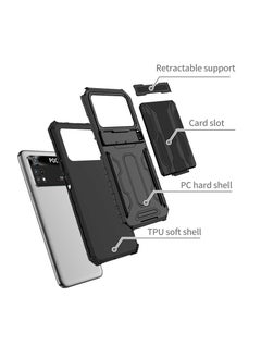 RICOONLINE Shockproof Protective Cases Cover Compatible for Xiaomi Poco M4 Pro 4G Black  - Image 3