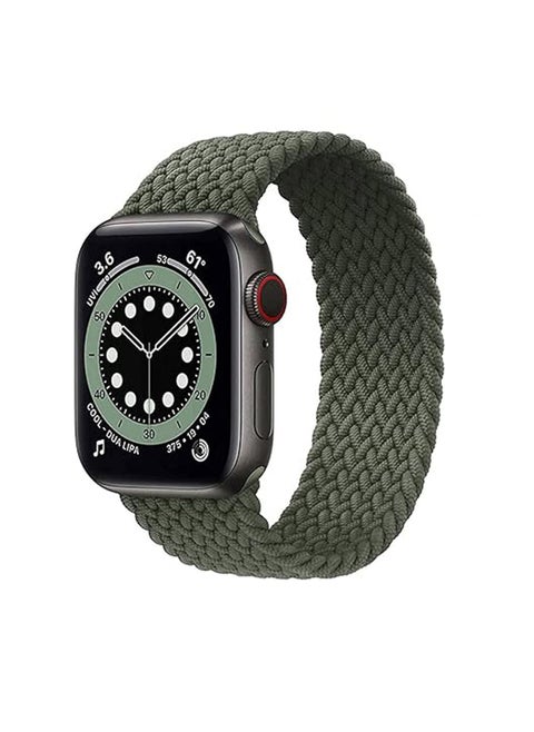 Bands Compatible with Apple Watch 38mm 40mm 41mm Series for 9/8/7/SE/6/5/4/3/2/1 IWatch Ultra/Ultra 2/Braided Solo Loop Nylon Fabric Strap L