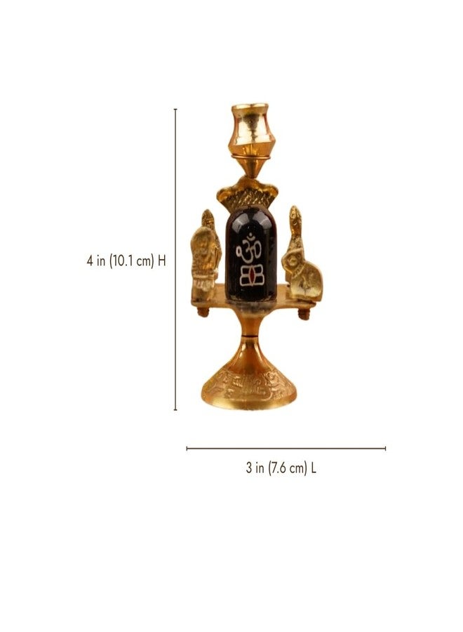 Servdharm Brass Shivling with Lota, Trishul & Naag for Home Puja (Size: 10 cm) | Shiva Linga for Pooja Office Gift | Shiva Idol | Ideal Gift Pooja Item for All Occasions - Image 4