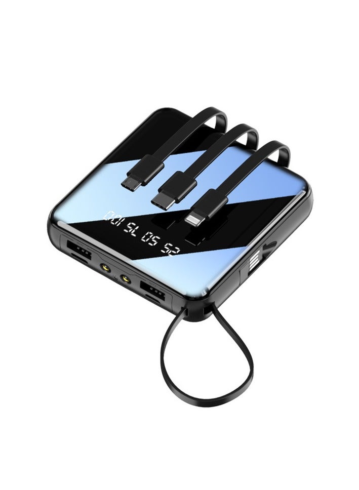 general Mini Portable Digital Display Power Bank: Small and Portable with Line, Large 20000mAh Capacity, Fast Charge Mobile Power Supply - Perfect Gift - Image 1