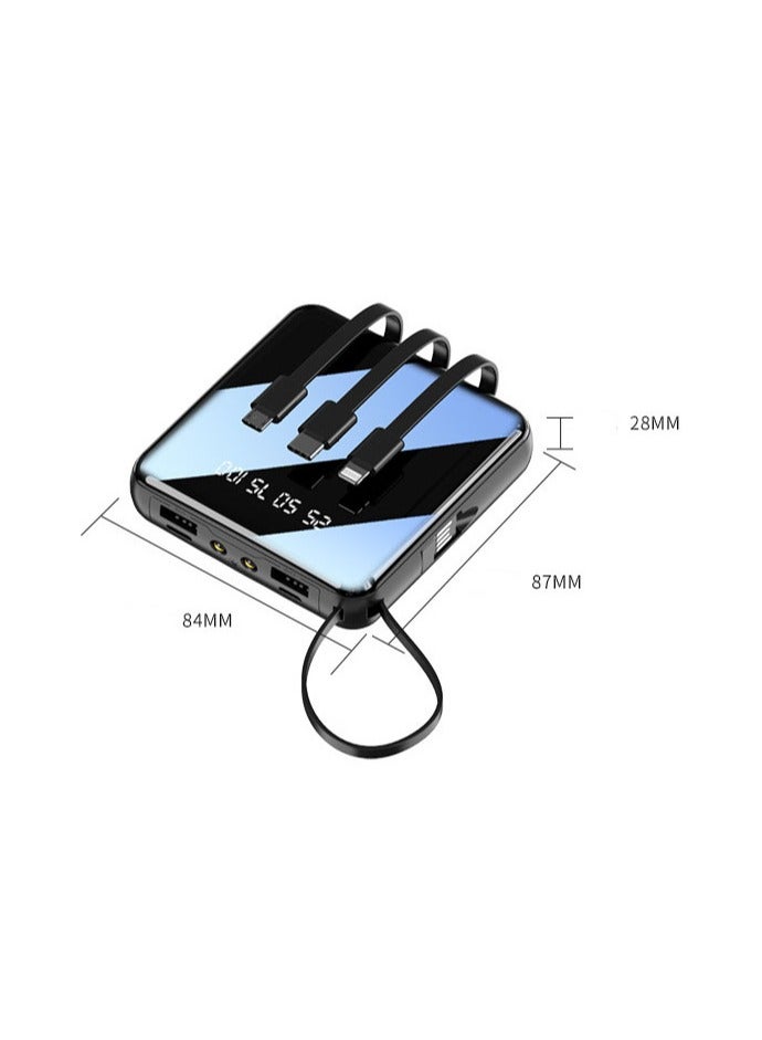 general Mini Portable Digital Display Power Bank: Small and Portable with Line, Large 20000mAh Capacity, Fast Charge Mobile Power Supply - Perfect Gift - Image 5