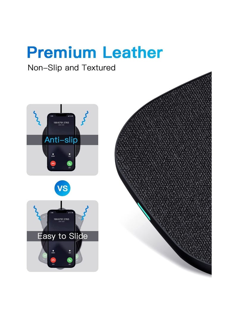 SYOSI Wireless Charger for iPhone 14 Pro/13/12/11/X/XR/Xs/815w Max Fast Qi Charging Pad for Samsung S22/S21/S20/S10/S9Note 20/10/9/8Google Pixel 6/5HUAWEI P40/P30/Mate 40/30 OnePlus and other Qi Phone - Image 4