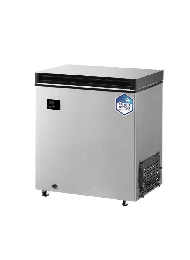 يونيون إير فريزر أفقي يونيون اير ديجيتال، ديفروست، بدون درج، 185 لتر، فضي - Image 3