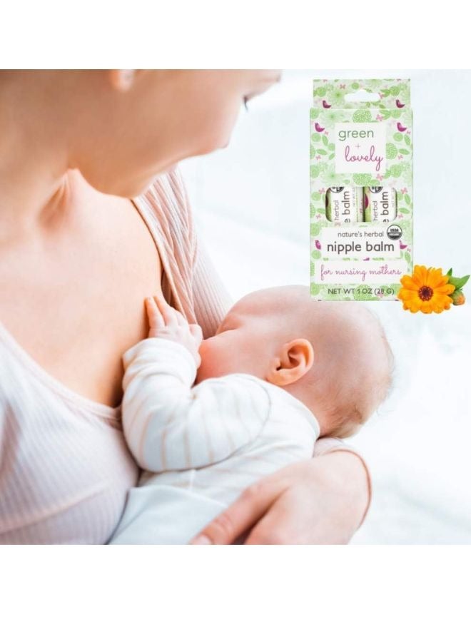 Green + Lovely GREEN+LOVELY NATURE'S HERBAL NIPPLE BALM 2 TUBES 28G - Image 3
