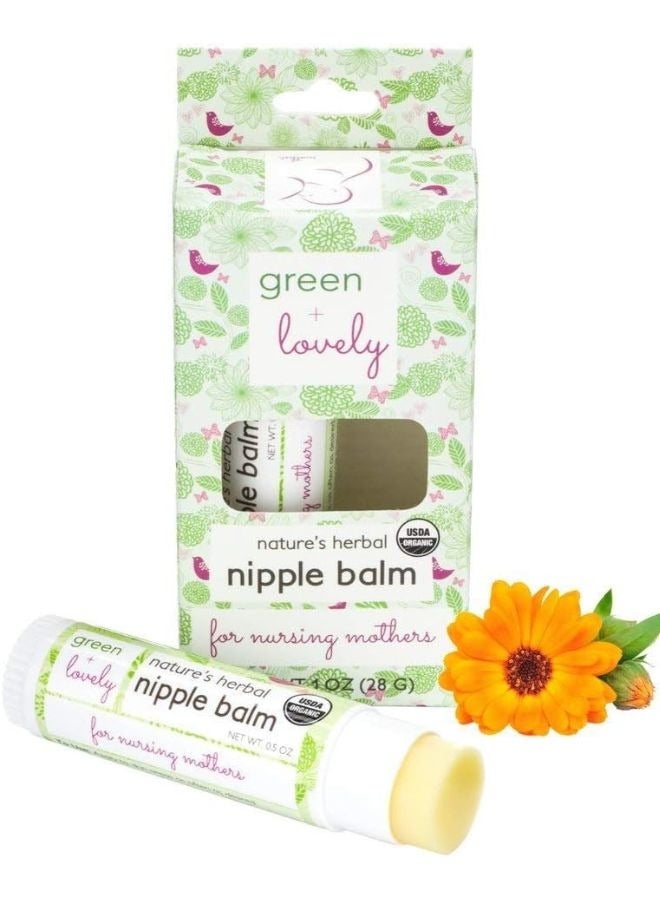 Green + Lovely GREEN+LOVELY NATURE'S HERBAL NIPPLE BALM 2 TUBES 28G - Image 1