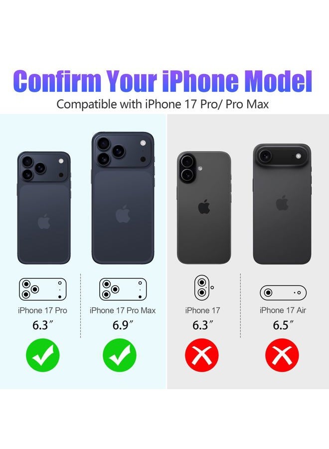 AGVEE 3+3 6 Pack for iPhone 17 Pro 6.3" / 17 Pro Max 6.9" Camera Lens Cover Protector, Bling Diamond & Bling Glitter Metal Ring 9H Tempered HD Glass Camera Cover Protector Film, Bling-Orange - Image 2
