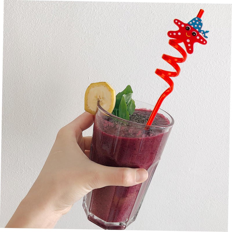 24 Ocean World Cartoon Decorative Drinking Straws For Cups Mugs Party Beverage - Image 5