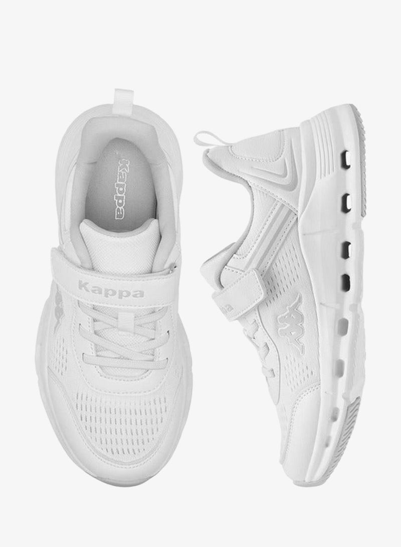 Kappa Boys' Logo Detail Sports Shoes with Hook and Loop Closure - Image 3