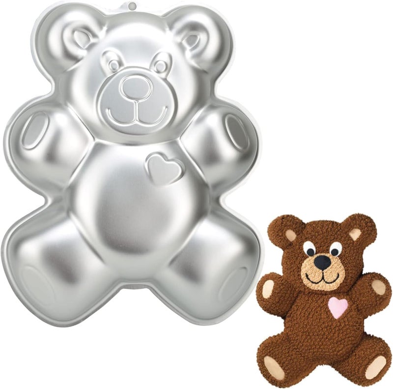 SADYFON Bear Shaped Panda Shaped Cake Pan 3D Aluminum Nonstick Cake Decorating Mould Birthday Wedding Anniversary Party Cake Baking Pans Tins Bakeware Tool - Image 1