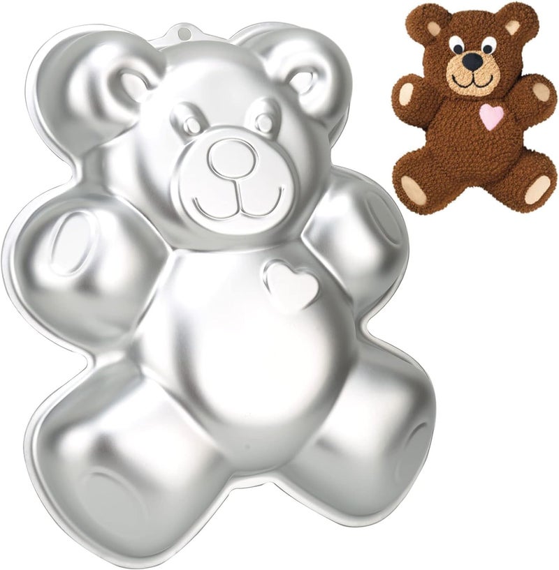 SADYFON Bear Shaped Panda Shaped Cake Pan 3D Aluminum Nonstick Cake Decorating Mould Birthday Wedding Anniversary Party Cake Baking Pans Tins Bakeware Tool - Image 2