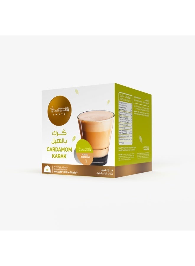 Dallaspresso Cardamom Karak Capsules 8pcs – Dolce Gusto Compatible Chai Latte with Cardamom - Image 2