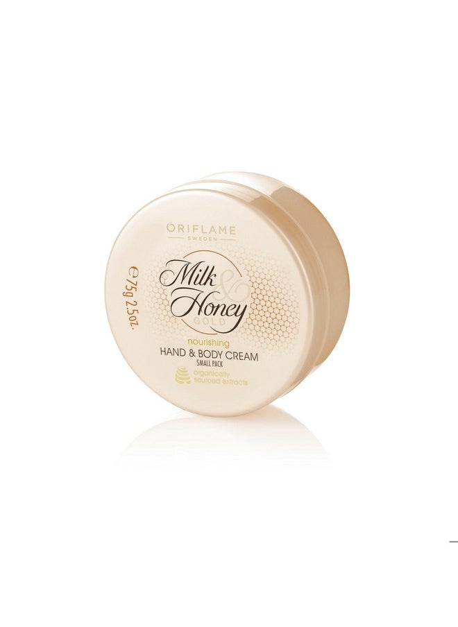 Oriflame - Milk & Honey Gold Nourishing Hand & Body Cream 75Gm - Image 1