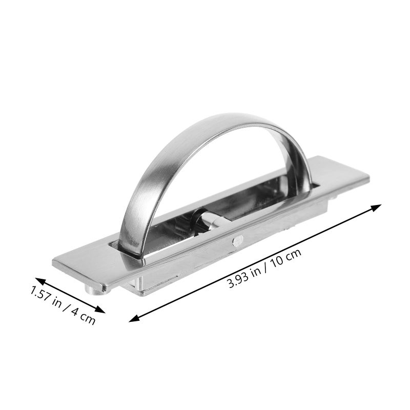 Stainless Steel Recessed Pull Handle 85mm Hole Spacing for Drawer and Cabinet Door - Image 3