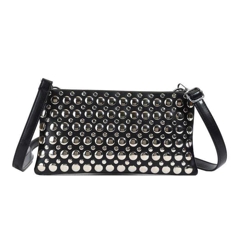 Fashion Handbags For Women Casual Crossbody Bag Personalized Trendy Cool Polka Dot Rivet Armpit Bag - Image 1