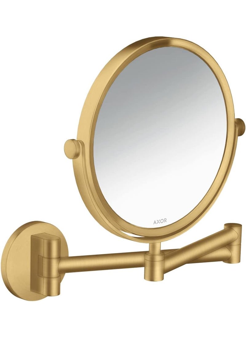 AXOR - AXOR Universal Circular Modern Shaving Mirror in Brushed Gold Optic, 42849250 - Image 1