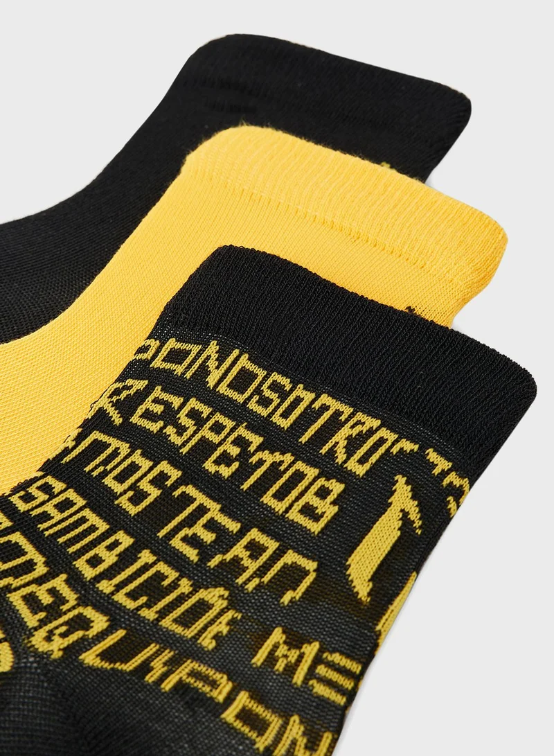 adidas مجموعة جوارب ميسي للأطفال عدد 3