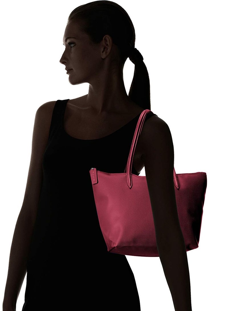 Lacoste Women's L12.12 Concept Fashion Versatile Large Capacity Zipper Handbag Single Shoulder Bag Tote Bag Camera Bag Medium - Image 4