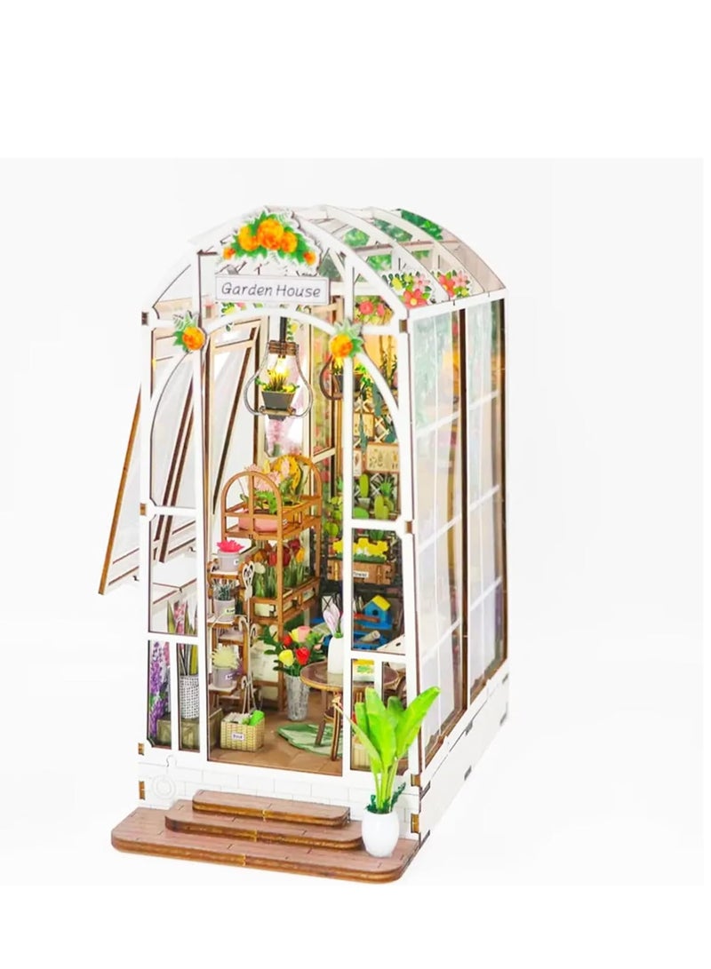 DIY Flower Dollhouse Room Kit, 3D Puzzle with Furniture for Home Decor, Perfect Gift for Kids and Craft Lovers - Image 1